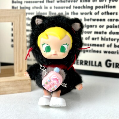 babymolly口袋朋友系列斜挎挂件手机10cm衣服配饰斜挎咖啡配件