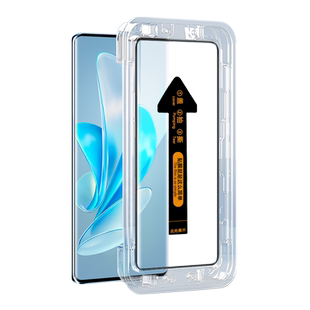 适用VIVO V27钢化膜秒贴盒VIVO V2231曲面手机屏幕贴膜5g版vivo v27全屏覆盖钢化玻璃手机保护贴膜
