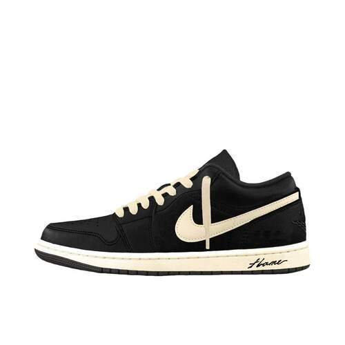 【定制球鞋】Air Jordan 1   板鞋 黑曜世米家 553558-146