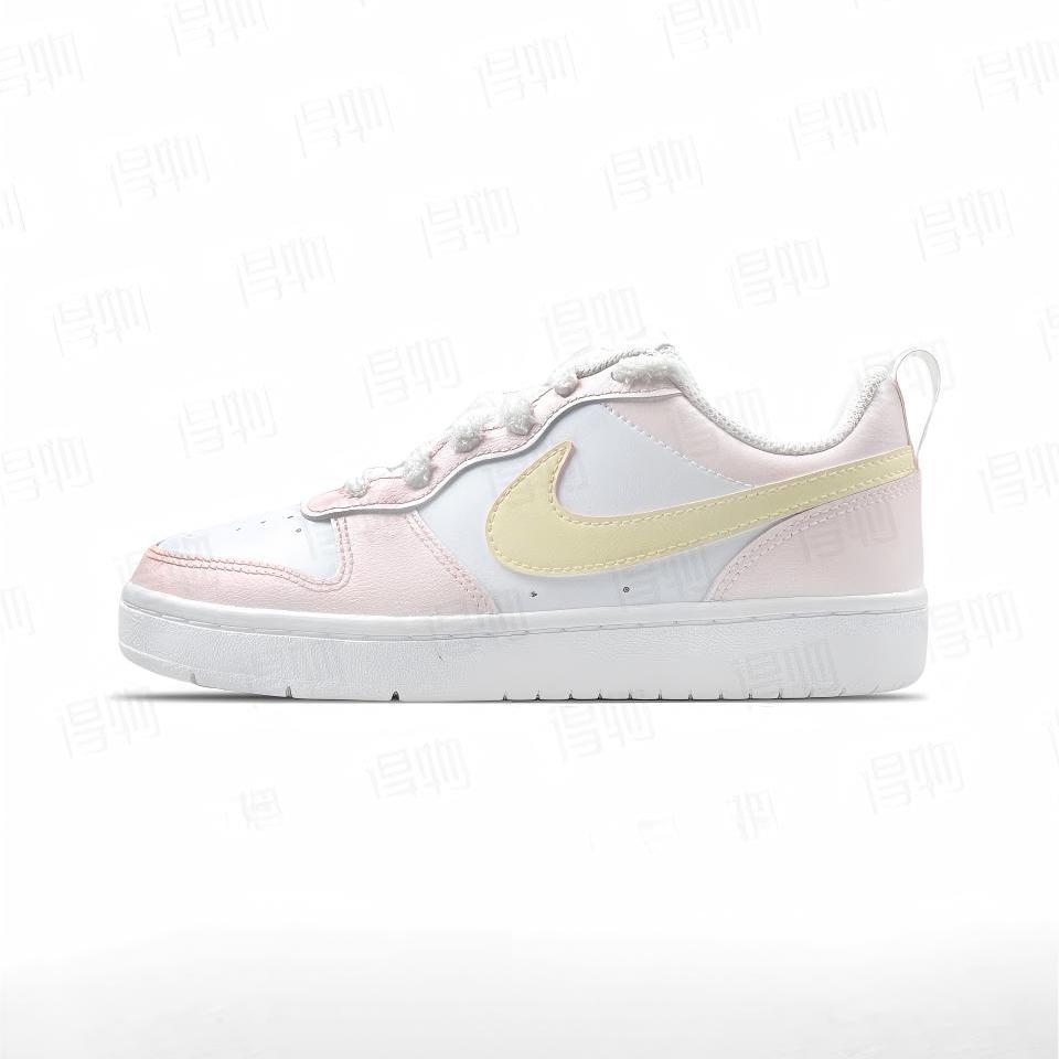 【定制球鞋】Nike Court Borough 白桃花茶 BQ5448-100