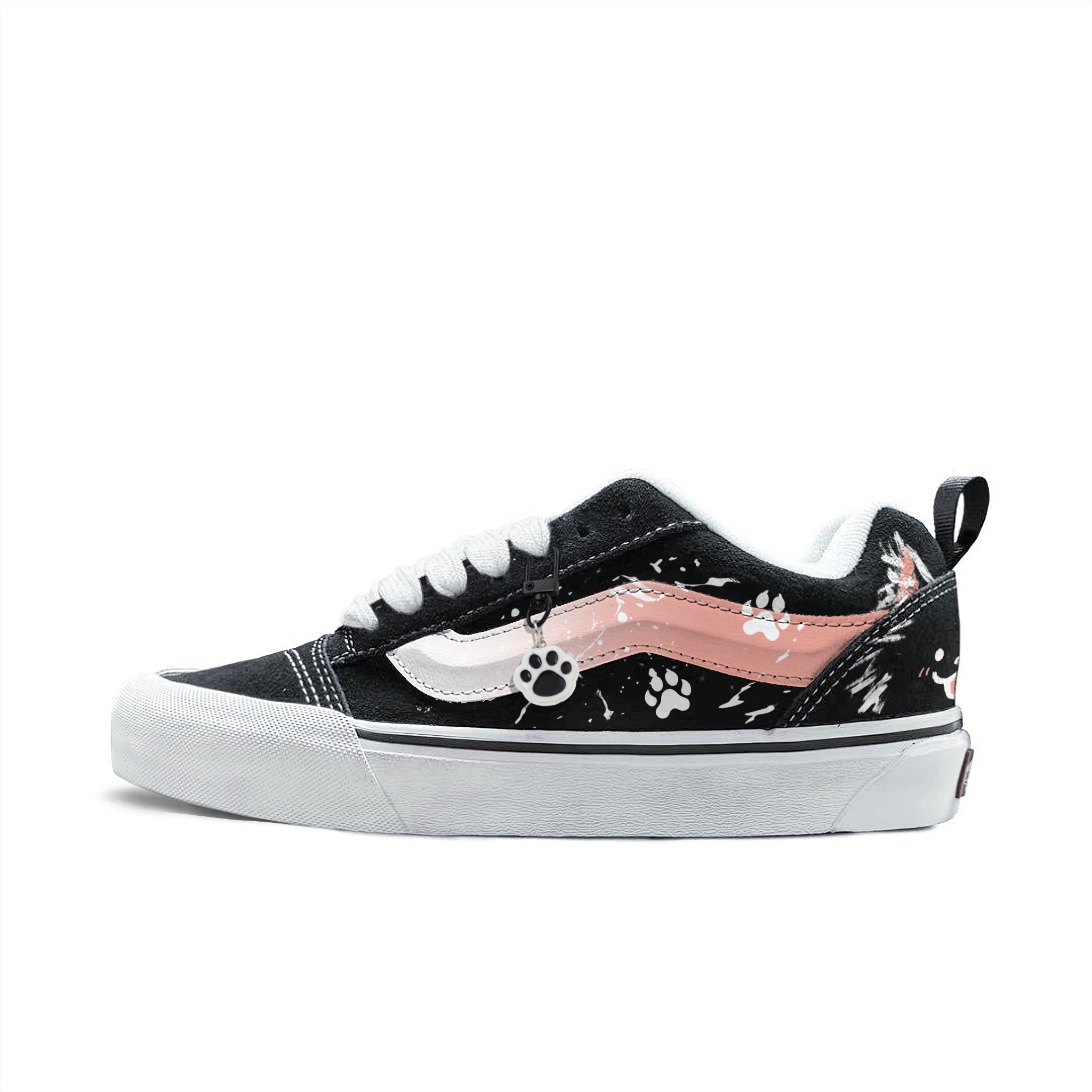Vans萌爪逐光手绘增高面包鞋