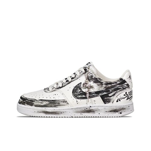 【定制球鞋】Nike Court Vision 1暗影 十字架 黑白 DH2987-101