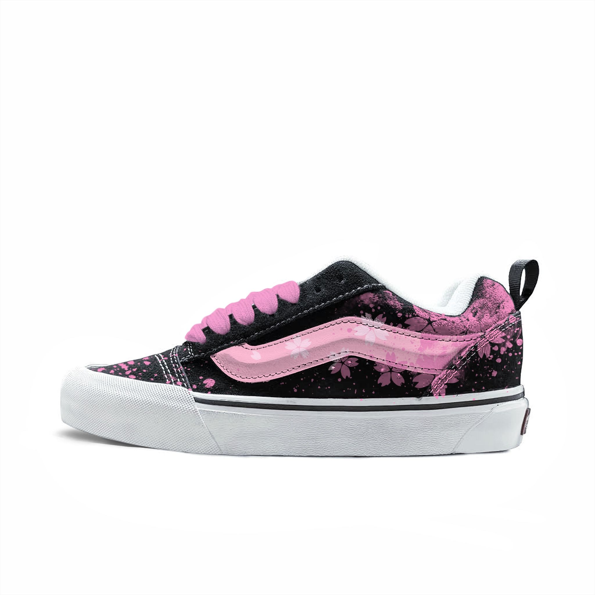 Vans范斯定制球鞋白粉樱梦