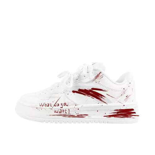 【定制球鞋】 安踏  板鞋 碎痕红恋 922418001Q-2