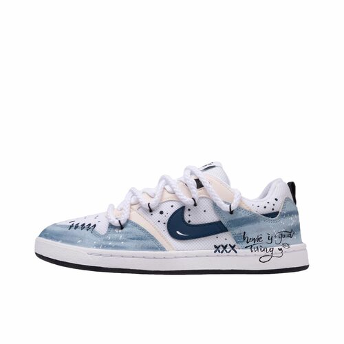 【定制球鞋】 Nike SB Alleyoop 板鞋   蓝椰手记 CJ0882-100