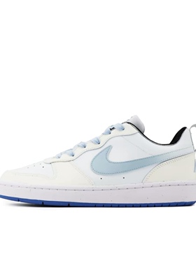 【定制球鞋】Nike Court Borough 冰雾蓝釉 喷绘 米蓝 DV5456-019