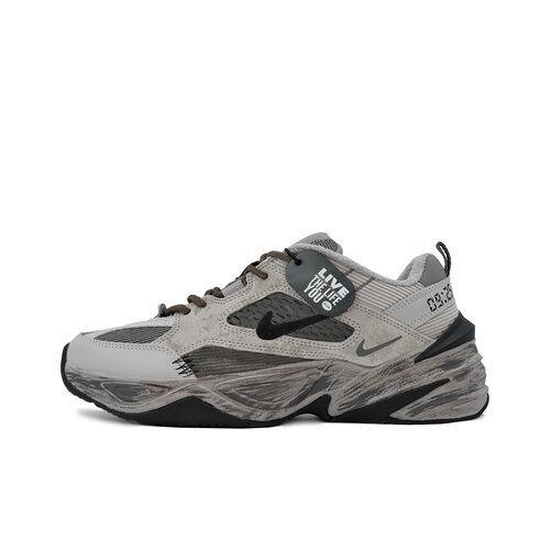 【定制球鞋】Nike M2K自由街区 做旧 机能复古 银灰色 BV0074-001
