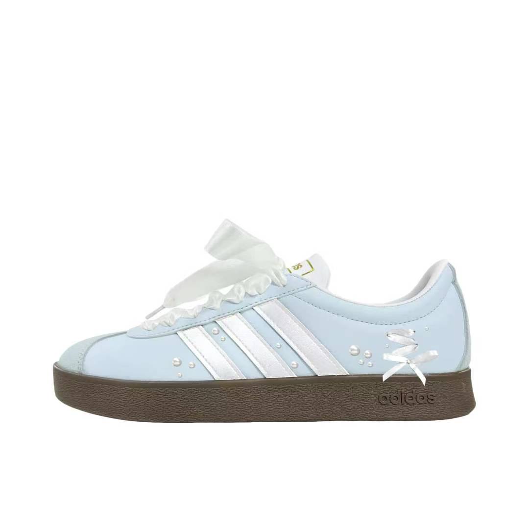 【定制球鞋】 adidas neo Vl Court 板鞋 海洋之心 JQ2470