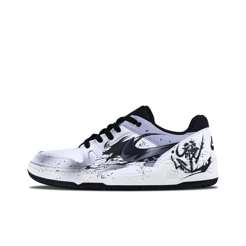 【定制球鞋】Nike Full Force 玄龙 泼墨 龙年 黑白灰 FB1362-101