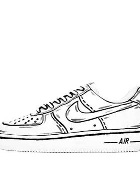 【定制球鞋】Nike Air Force 1 板鞋   未来世界 CW2288-111