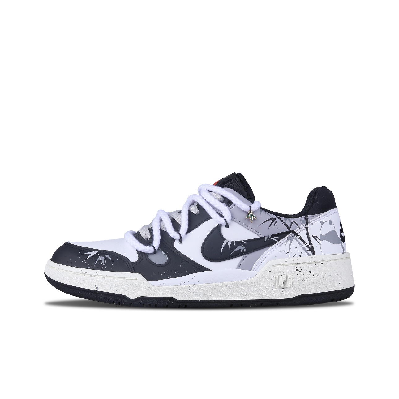 【定制球鞋】Nike Full Force 竹影 熊猫 国潮 黑白灰FB1362-101