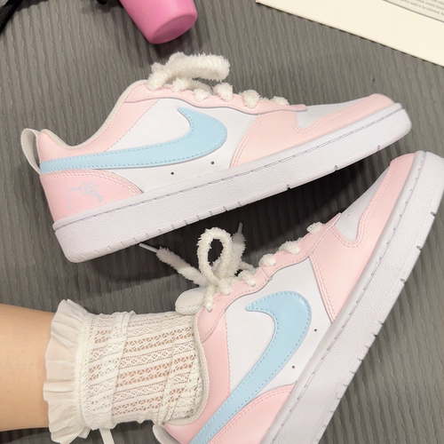 【定制球鞋】Nike Court Borough 2 板鞋  蓝色童话 BQ5448-100