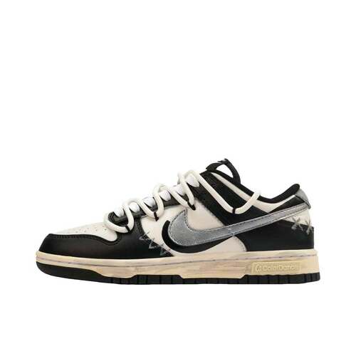 【定制球鞋】 Nike Dunk 板鞋   银墨  DD1391-100