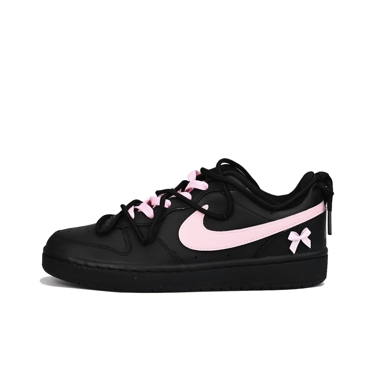 【定制球鞋】Nike Court Borough 沉睡少女 甜酷 黑粉 BQ5448-115
