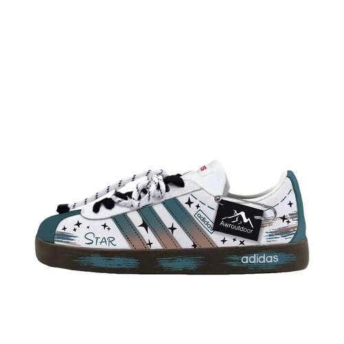 【定制球鞋】Adidas neo VL Court 2.0   板鞋   潮流风暴 JS3003