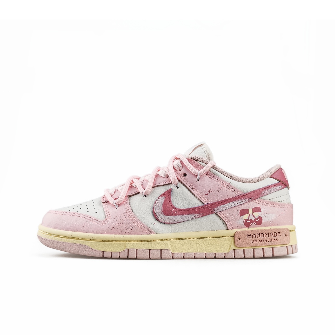 【定制球鞋】Nike Dunk 樱桃妹妹 防滑耐磨 板鞋 粉色 DD1503-601