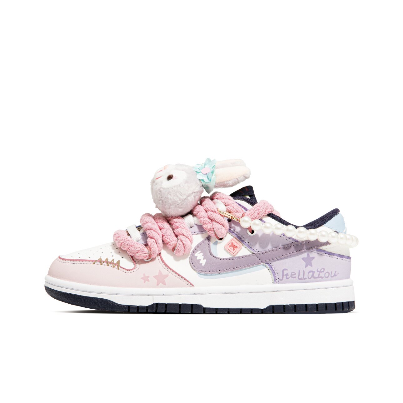 【定制球鞋】Nike Dunk low 可爱星黛露 童话公主 粉紫FV8119-161