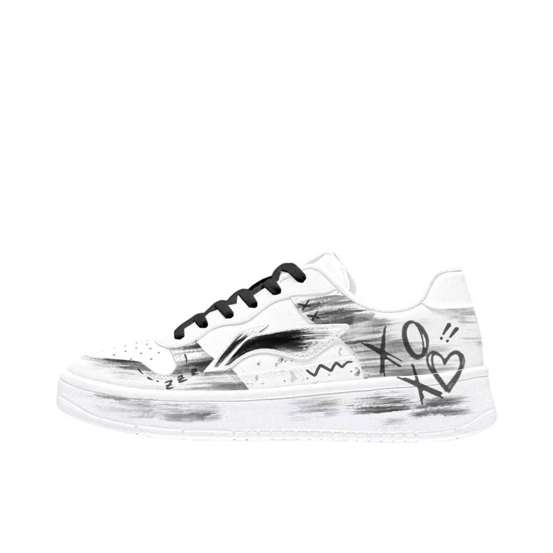 【定制球鞋】 李宁 浮舟 板鞋 甜蜜爱心 AGCS419-1