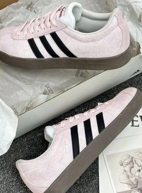 【定制球鞋】adidas neo Vl Court 考拉派对 束恋 芭蕾风 HQ1802