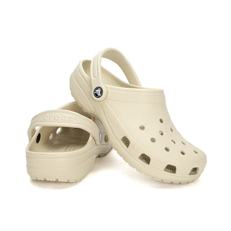 Crocs Classic Clog 经典卡洛驰运动沙滩 洞洞鞋 米白色