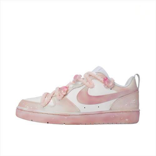 【定制球鞋】Nike Court Borough 粉夜织梦 BQ5448-100
