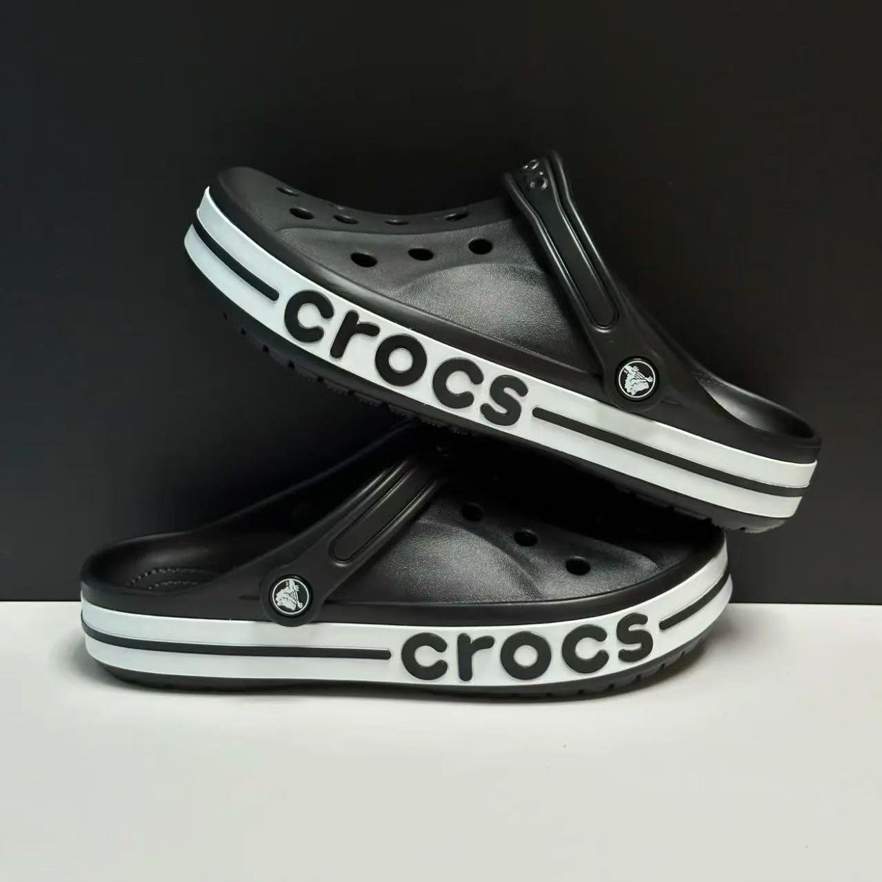 Crocs Bayaband Clog 贝雅卡洛驰 防滑耐磨 包头沙滩 黑色