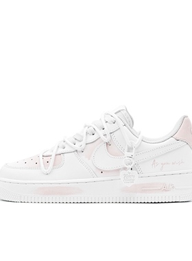 【定制球鞋】Nike Air Force 1 樱花物语 减龄 粉白 DH2920-111