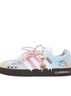 【定制球鞋】Adidas neo VL Court 2.0  板鞋  牛奶猫猫   JS3003