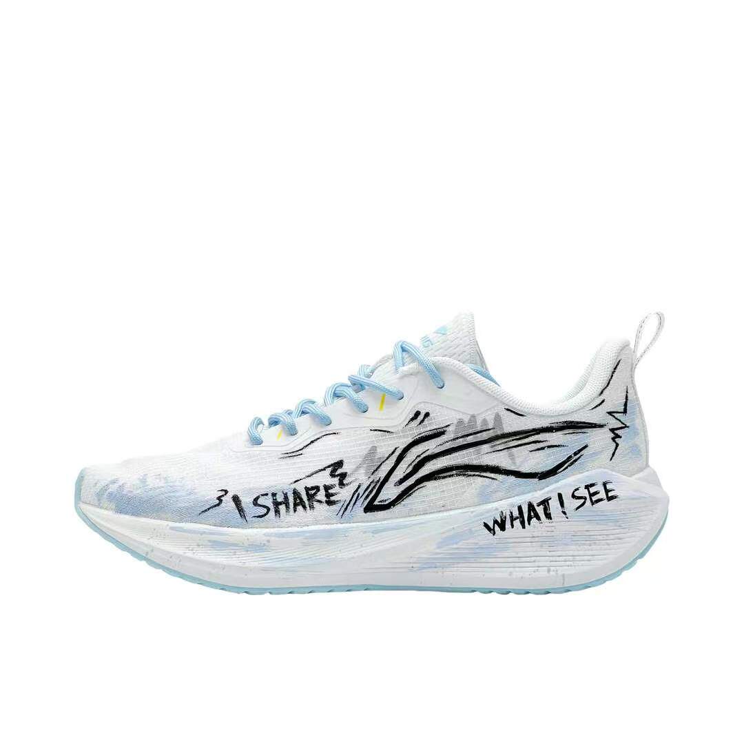 【定制跑鞋】 李宁 吾跃3.0 跑鞋 蓝海声浪 ARST003-1