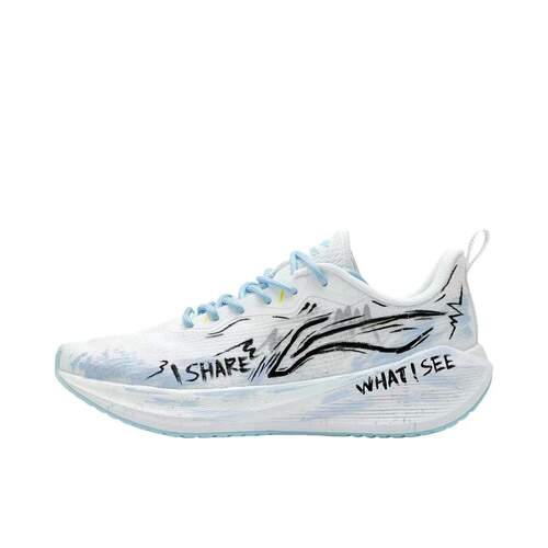 【定制跑鞋】 李宁 吾跃3.0 跑鞋 蓝海声浪 ARST003-1