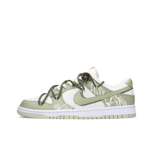 【定制球鞋】Nike Dunk FZBB 国风 宫庭龙井茶 米绿  DV0831-003