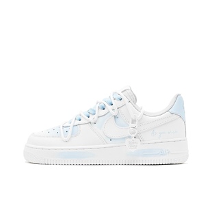 【定制球鞋】 Nike Air Force 1 心语心愿 涂鸦 蓝白 CW2288-111