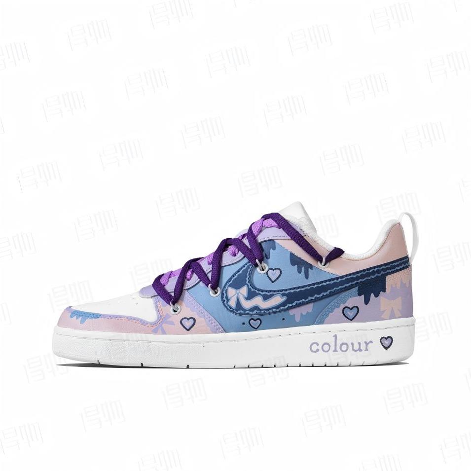 【定制球鞋】Nike Court Borough 蝴蝶结 BQ5448-100