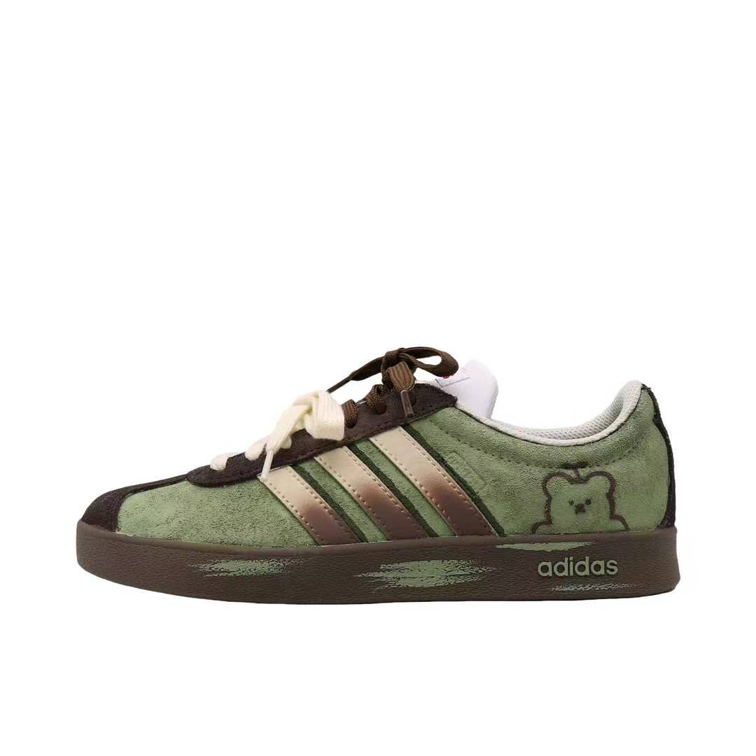 【定制球鞋】Adidas neo VL Court 2.0 板鞋 困眠小熊 JS3003