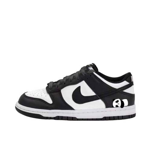 【定制球鞋】 Nike Dunk 板鞋  黑底熊猫 CW1590-100
