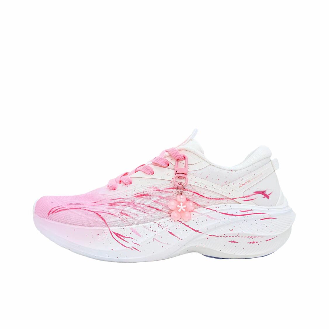 【定制跑鞋】 安踏 叶子5.0 跑鞋  樱花树下 922615575F-6