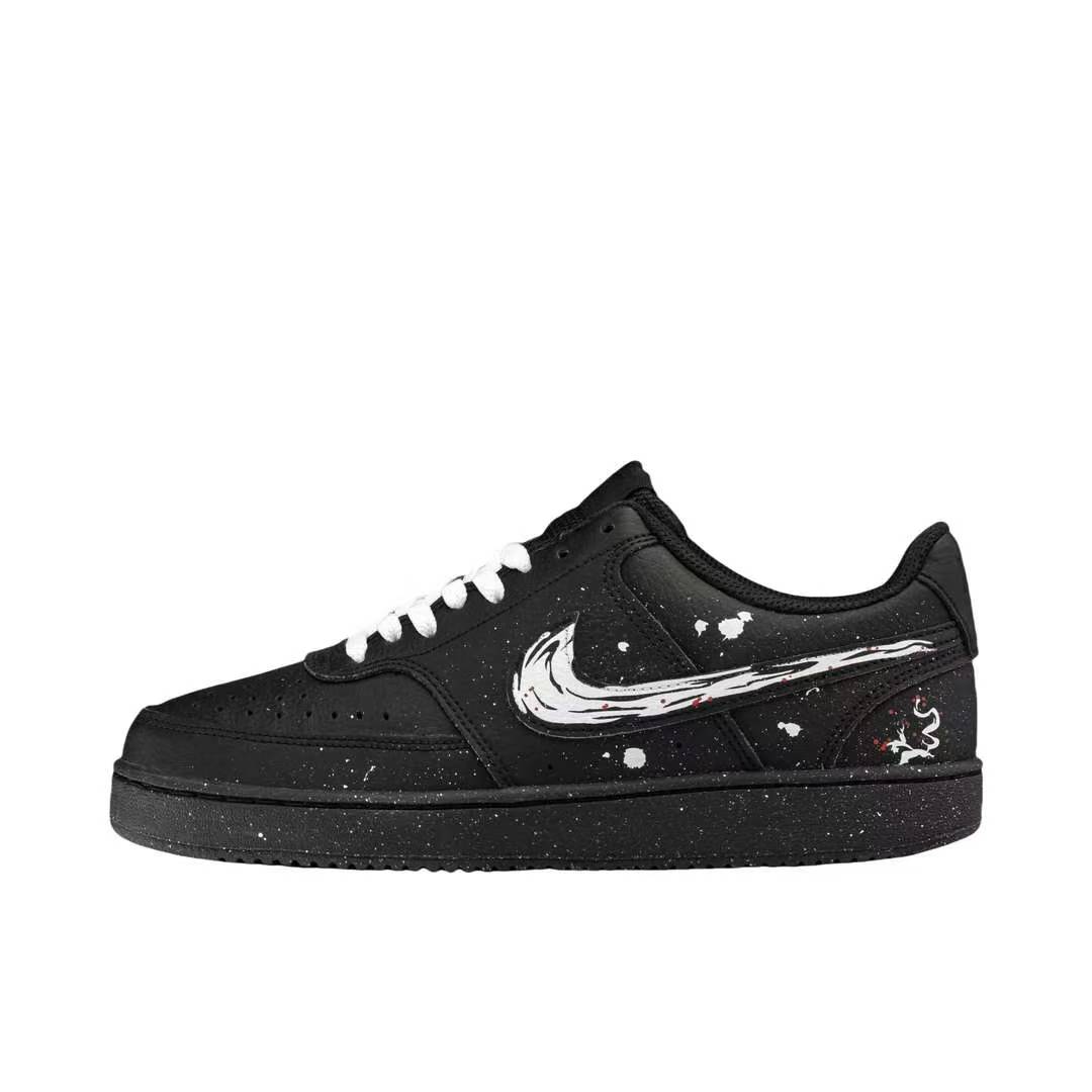 【定制球鞋】 Nike Court Vision 1 板鞋  水墨霜华 DH2987-002