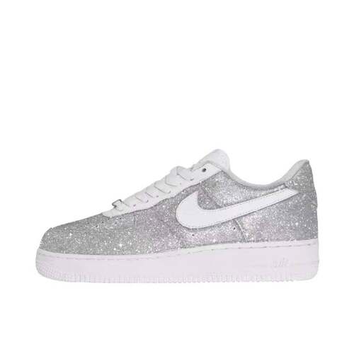 【定制球鞋】Nike Air Force 1 板鞋   白/银/满天星CW2288-111