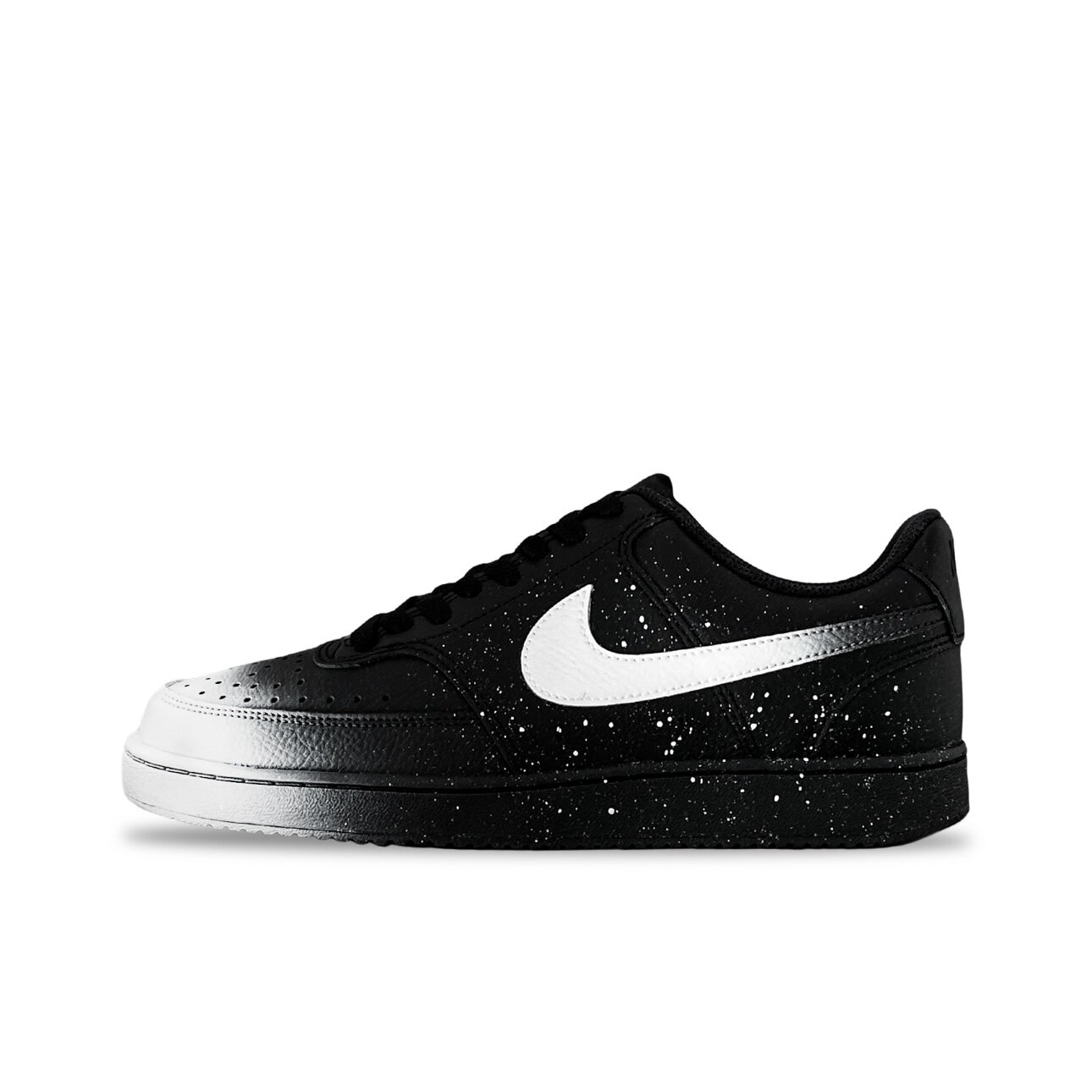 【定制球鞋】Nike Court Vision 踏雪 泼墨 喷绘 黑白 DH2987-002