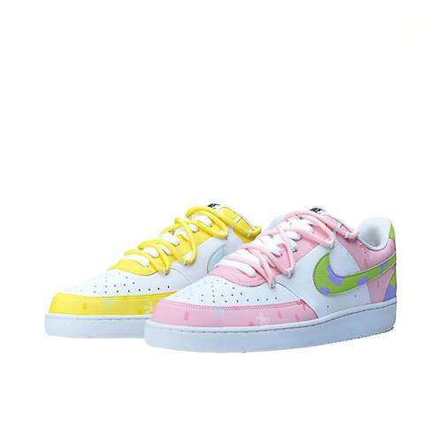 【定制球鞋】Nike Court Vision 1  鸳鸯 比奇堡 板鞋