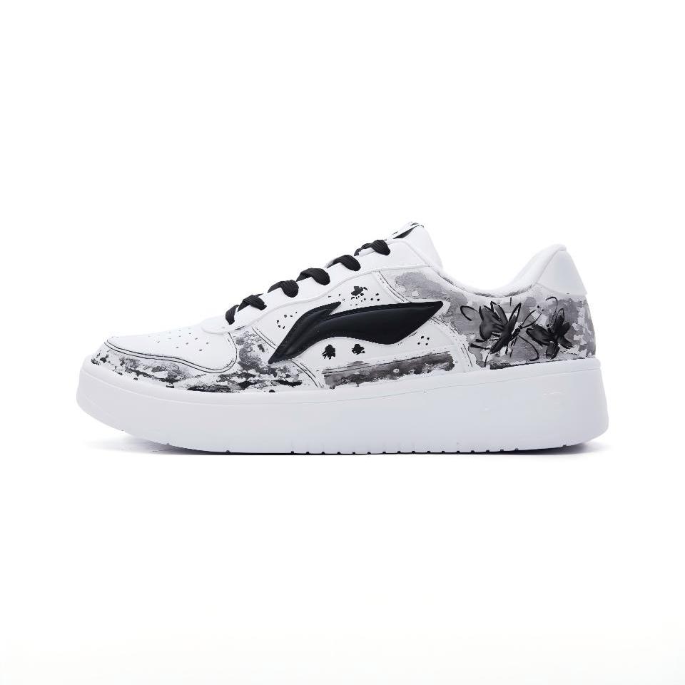 【定制球鞋】Li Ning/李宁  浮舟  板鞋   水墨蝴蝶 AGCS420-6