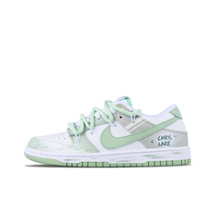 【定制球鞋】Nike Dunk 海盐薄荷 清新 涂鸦 白绿 DV0831-105