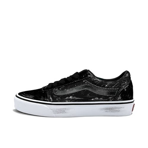【定制球鞋】Vans/范斯 Ward 黑境星尘 低帮手绘帆布鞋 创意潮流