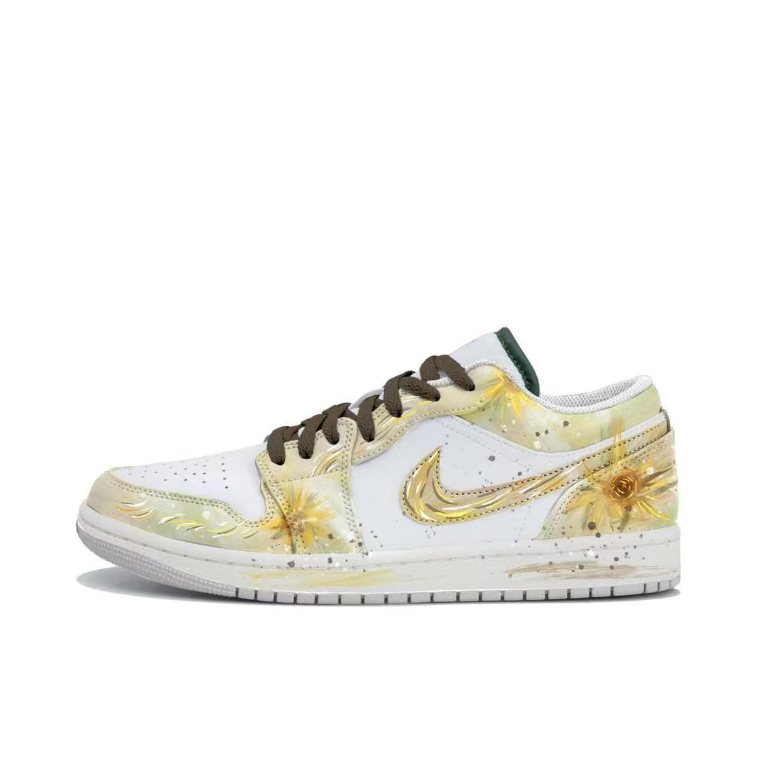 【定制球鞋】Air Jordan 1 板鞋 白金幻境 FQ7687-300
