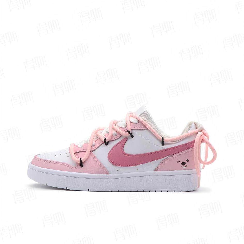 【定制球鞋】Nike Court Borough 粉色海狸 BQ5448-100