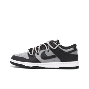 Nike 定制球鞋 vibe风 Dunk 高街 Low 黑灰 100 DD1391 板鞋