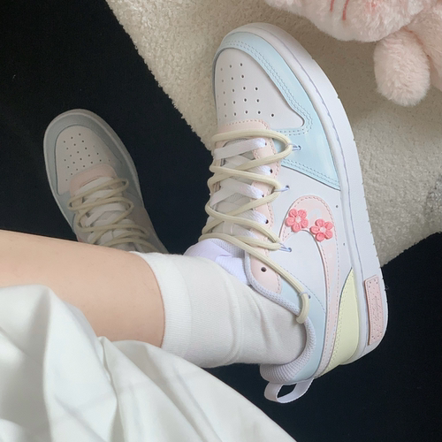 【定制球鞋】Nike Court Borough 春和花屿 BQ5448-100