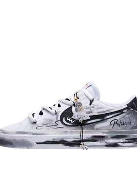 【定制球鞋】 Nike Court Legacy 板鞋  黑色/风暴 DH3162-100