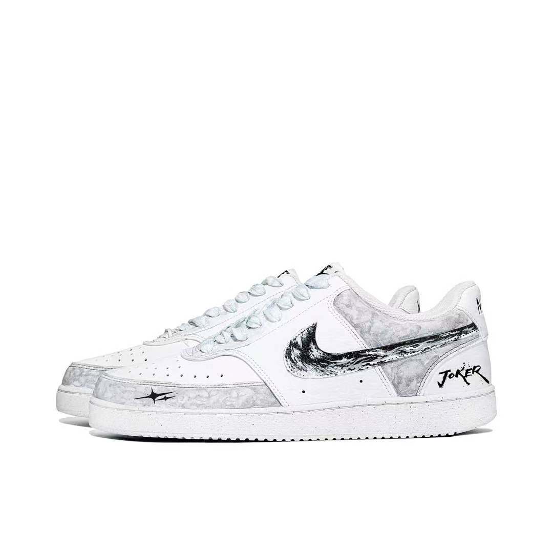 【定制球鞋】 Nike Court Vision 1 板鞋 双星小丑皇  DH2987-101