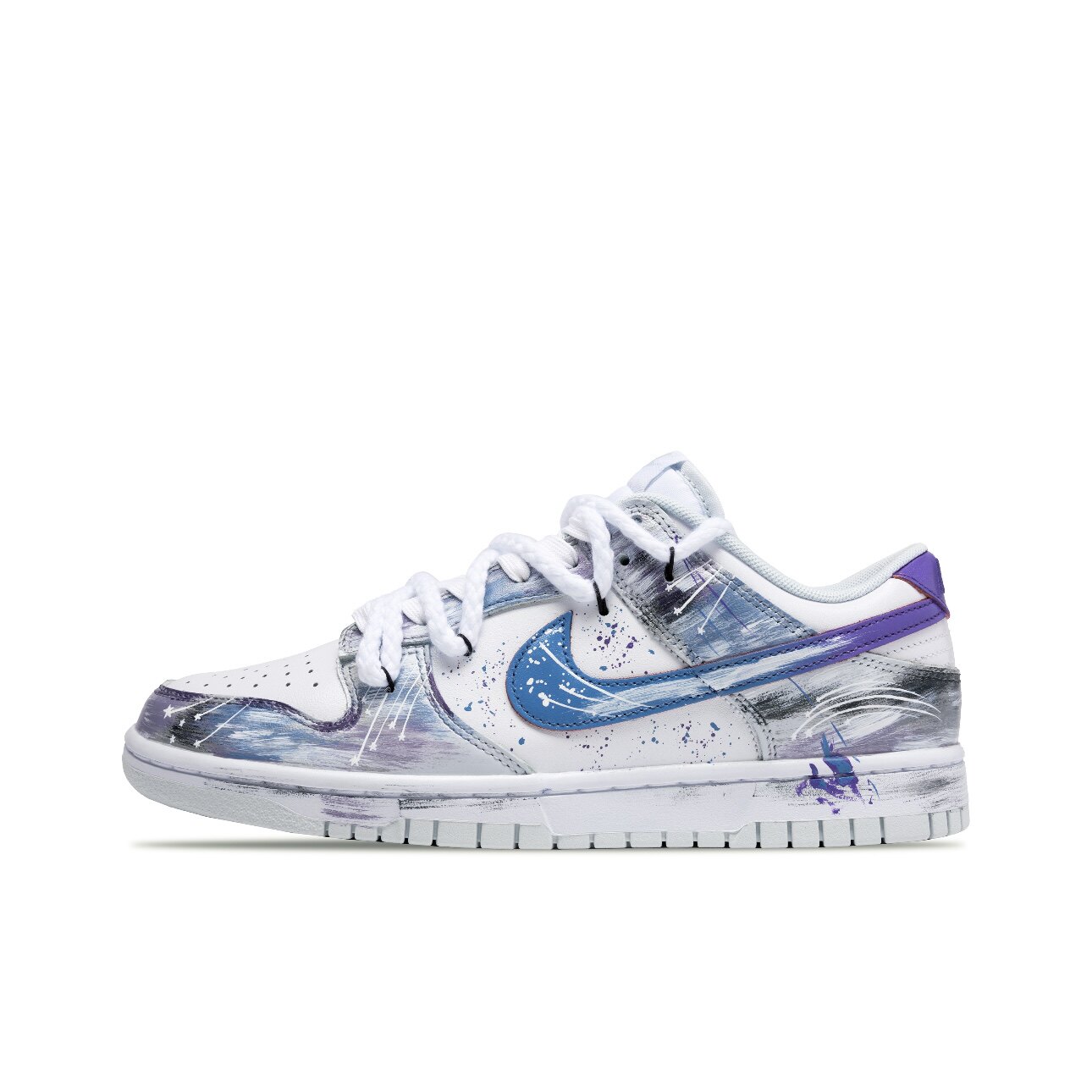 【定制球鞋】Nike Dunk 星语绮梦 渐变 涂鸦 紫灰蓝 HF0730-160